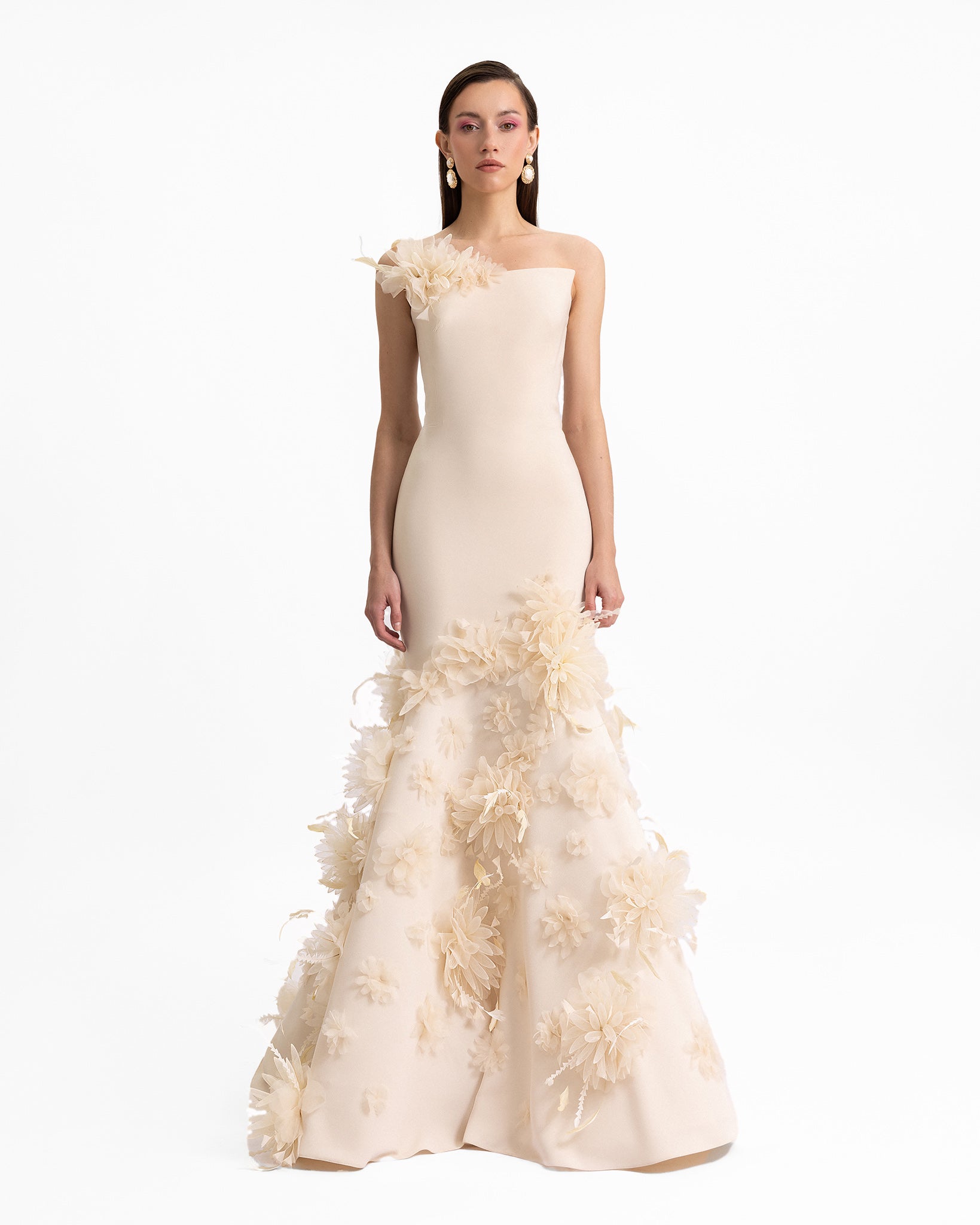 Mermaid-Cut Strapless Dress