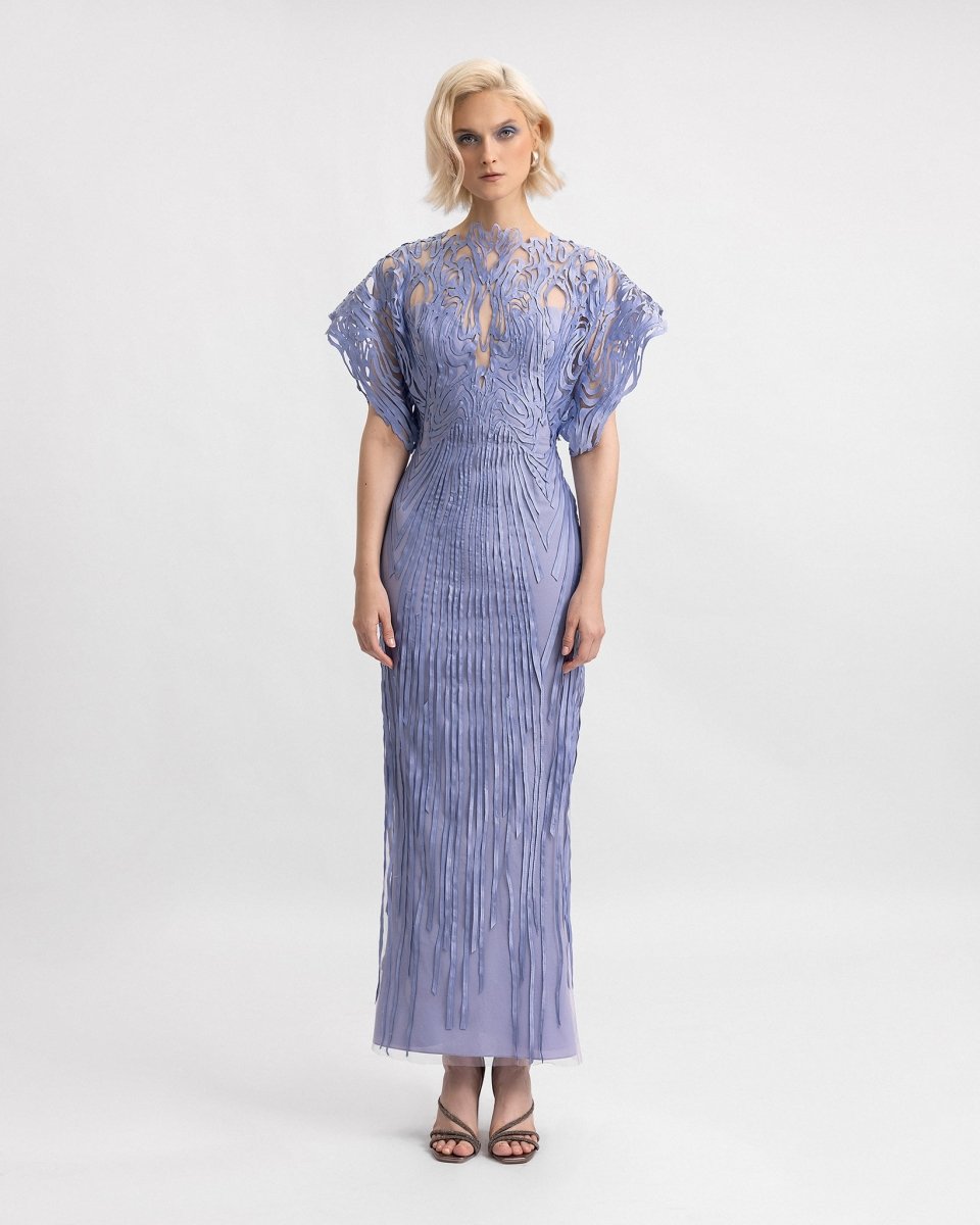 Structured Half - Sleeves Dress - Gemy Maalouf