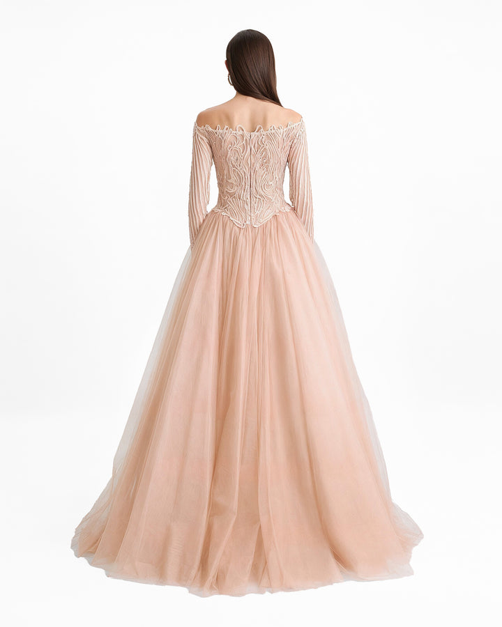 Off-Shoulders Long Sleeves Dress