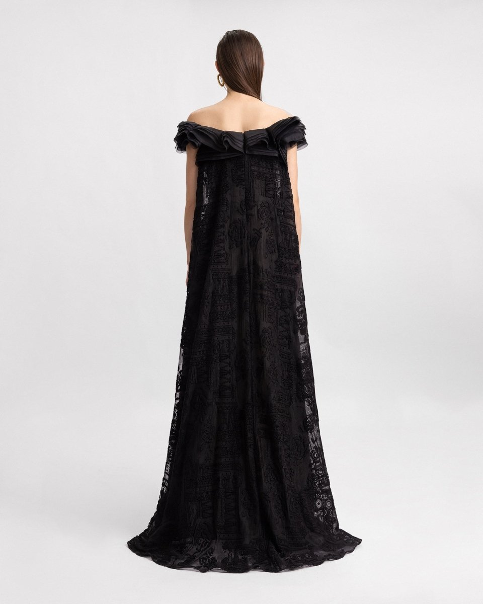 Off - Shoulders Loose - Cut Dress - Gemy Maalouf