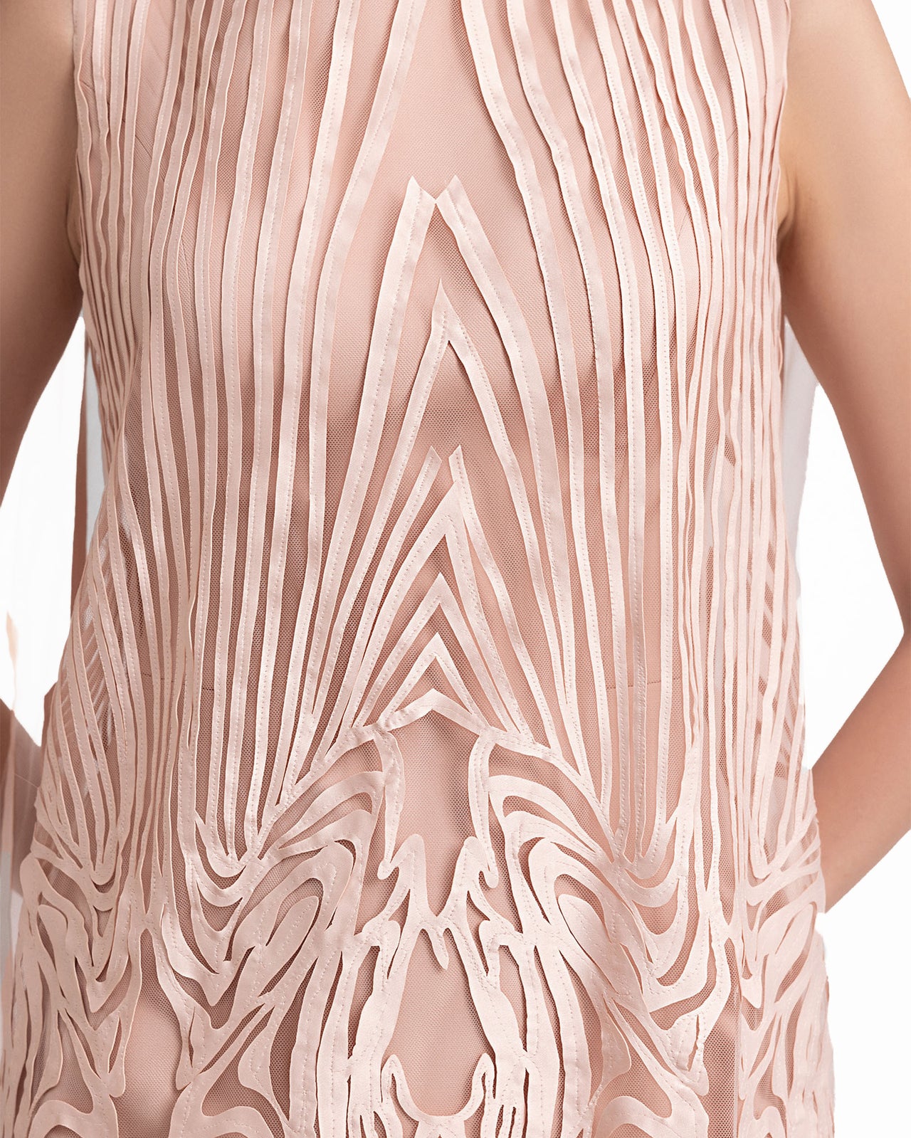 Short Dress with High-Low Hem