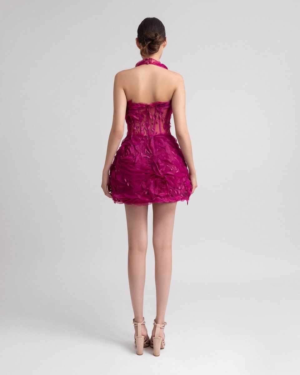 Fitted Bodice Short Dress - Gemy Maalouf