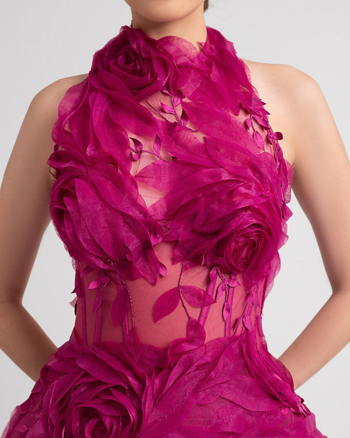 Fitted Bodice Short Dress - Gemy Maalouf