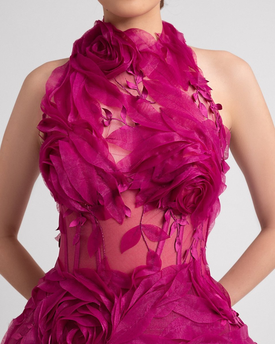 Fitted Bodice Short Dress - Gemy Maalouf