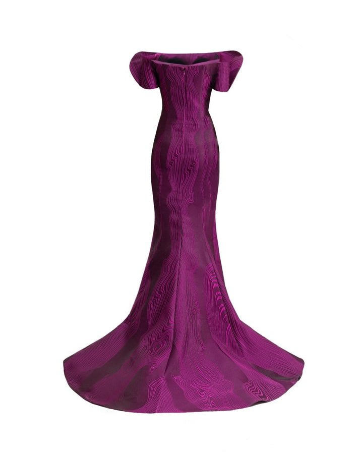 Draped Off - Shoulders Dress - Gemy Maalouf