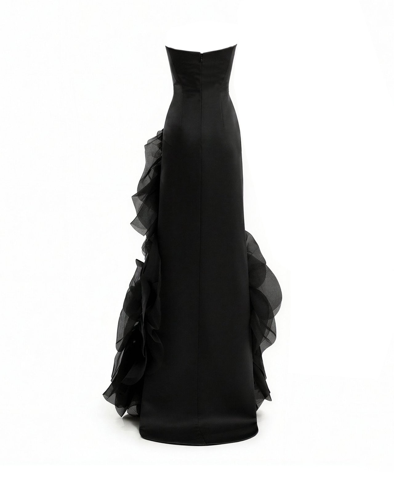 Fitted Scoop-Neck Dress with Sculpted Flowers