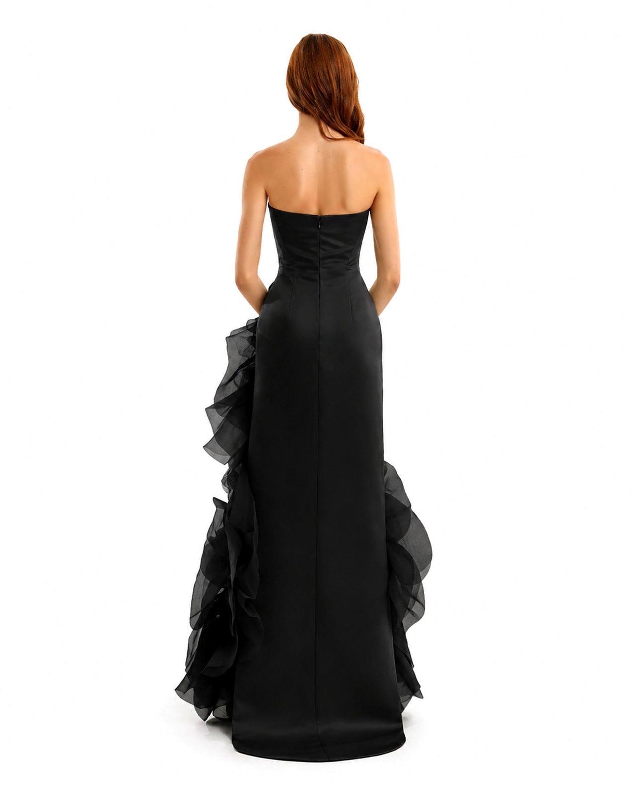 Fitted Scoop-Neck Dress with Sculpted Flowers