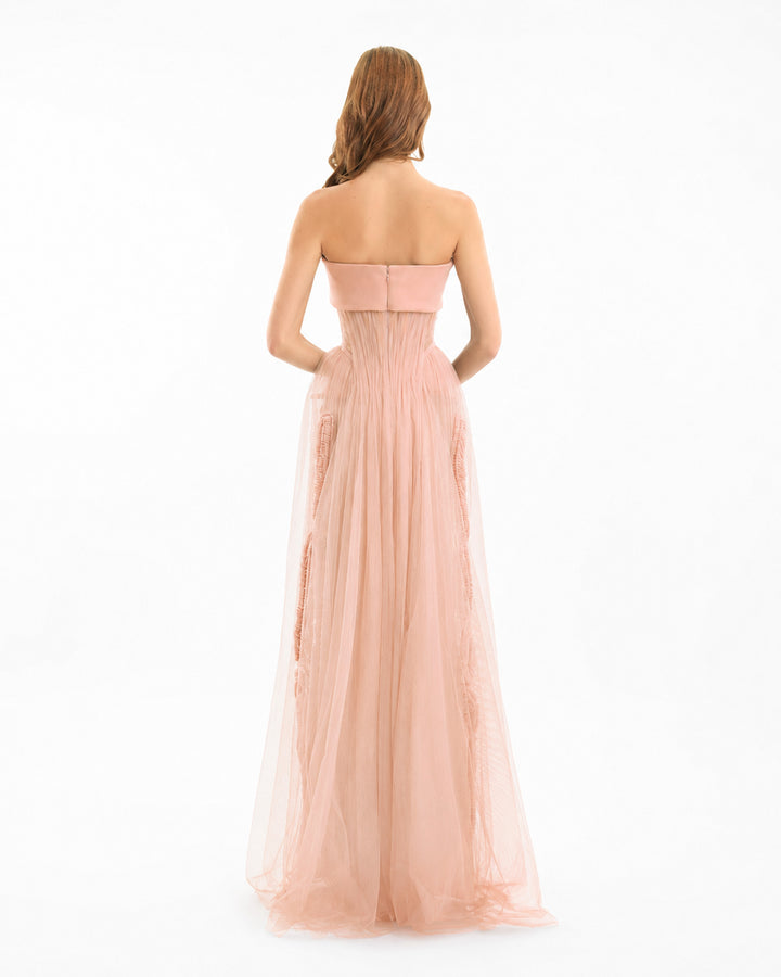 Strapless Tulle Gown