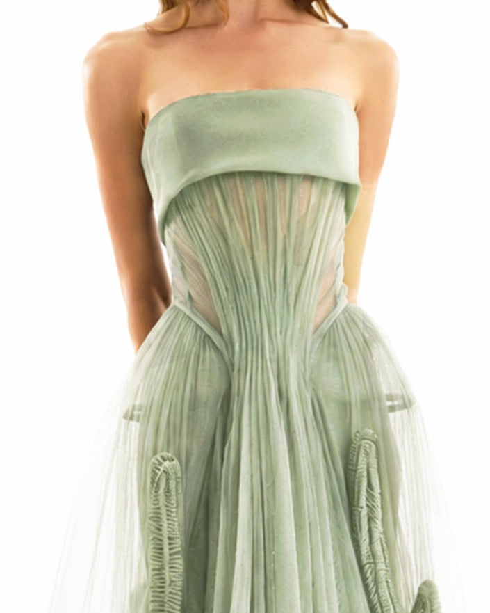 Strapless Tulle Gown