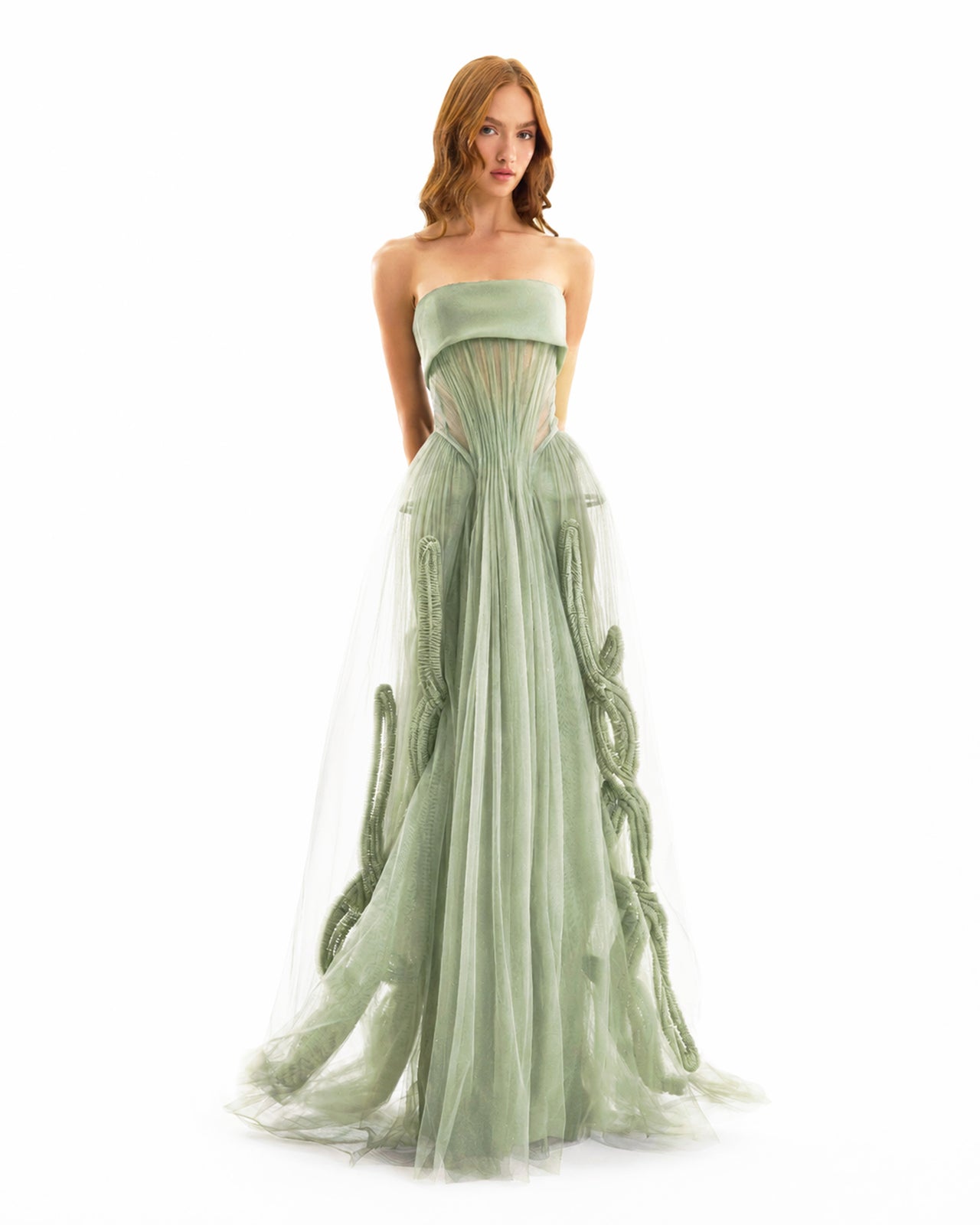 Strapless Tulle Gown