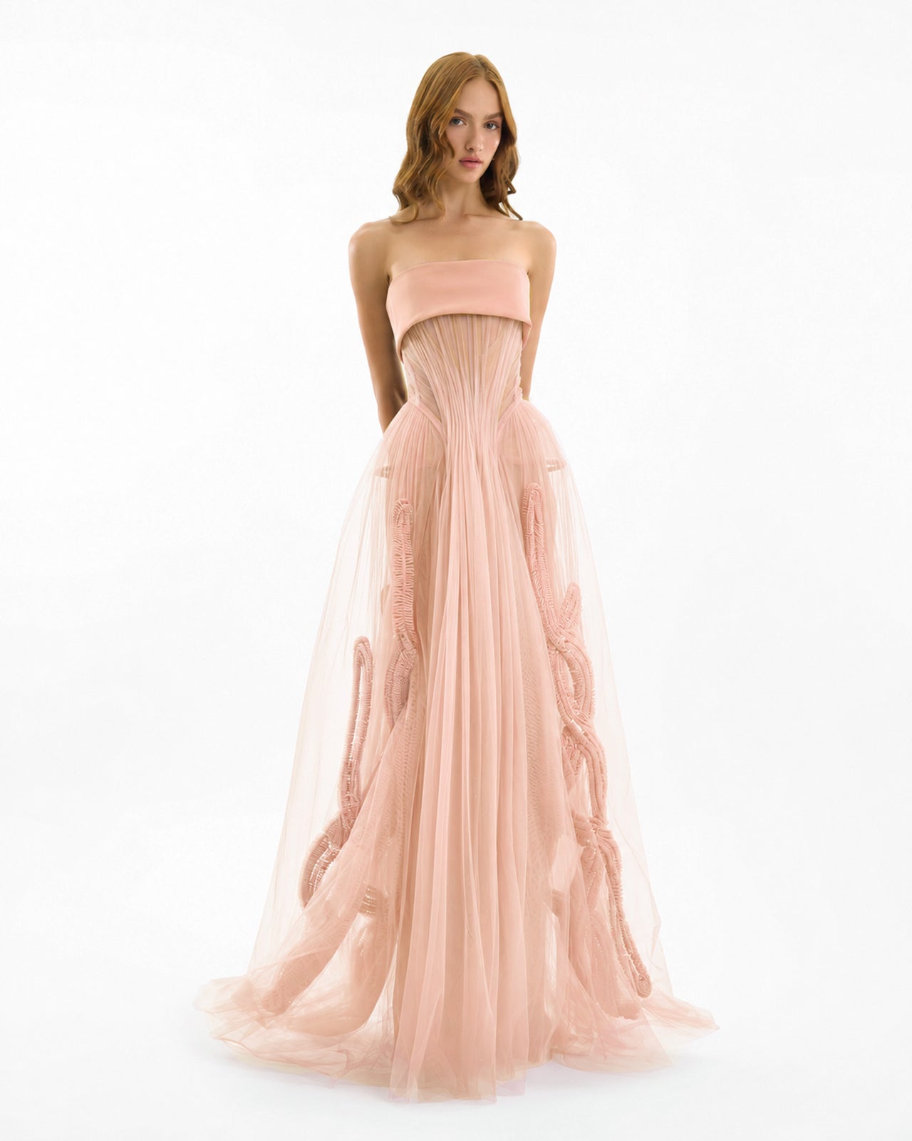 Strapless Tulle Gown