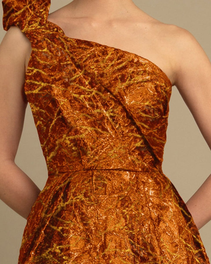 One - Shoulder Draped Dress - Gemy Maalouf