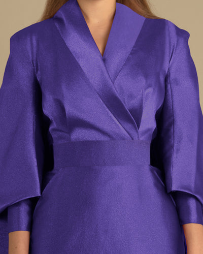 Kimono-Like Purple Dress