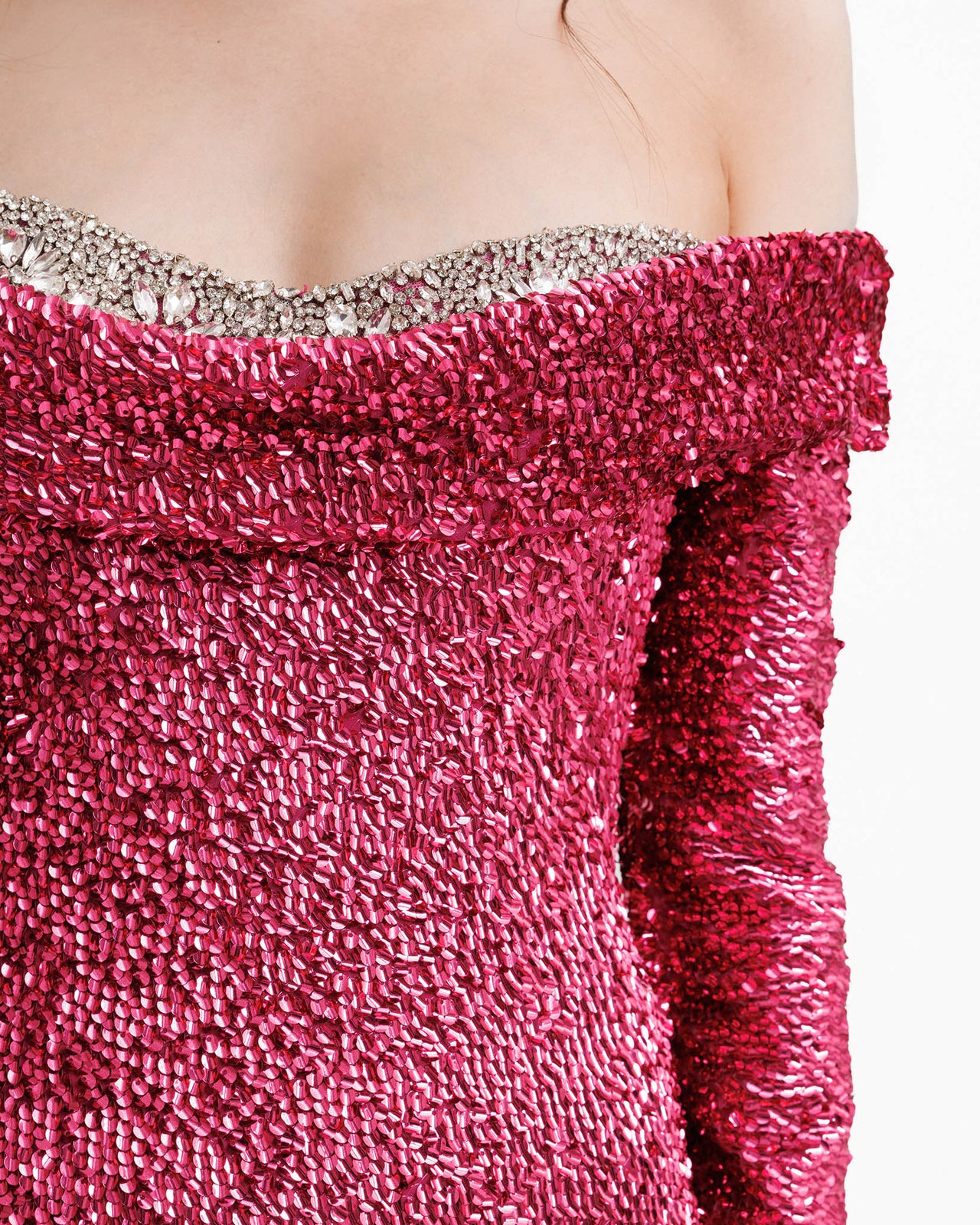 Beaded Neckline Dress