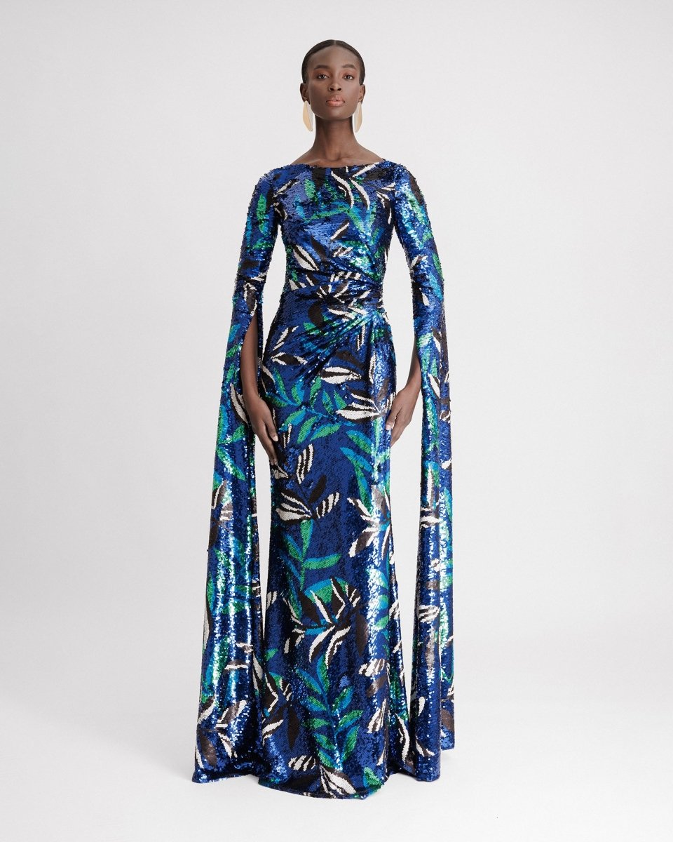 Patterned sequins Slim - cut Dress - Gemy Maalouf