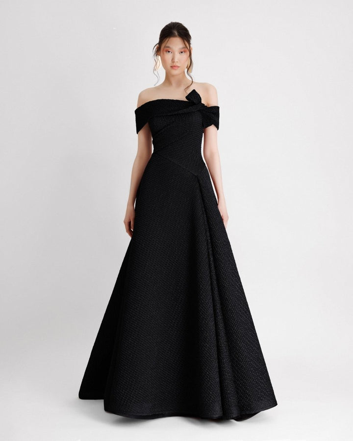 Jacquard Waistline Dress - Gemy Maalouf