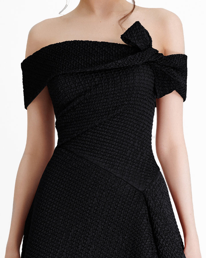 Jacquard Waistline Dress