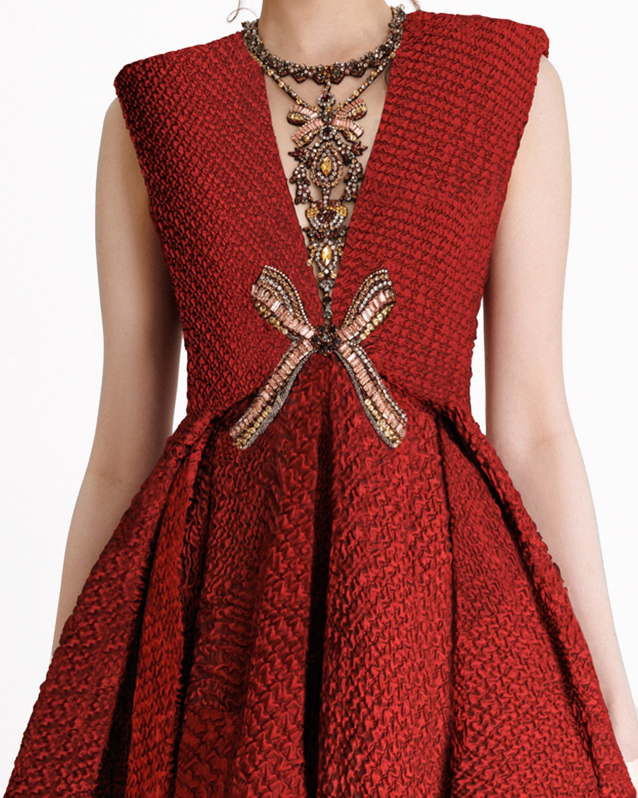 Structured Shoulder Dress