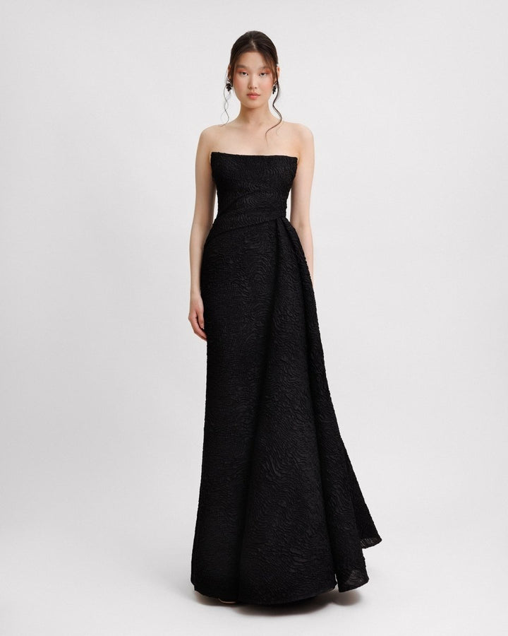 Strapless Dress With a Draped Skirt - Gemy Maalouf