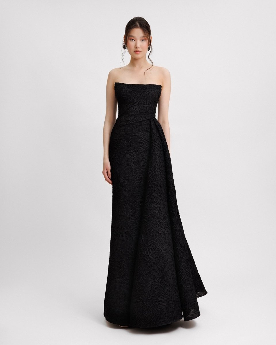 Strapless Dress With a Draped Skirt - Gemy Maalouf