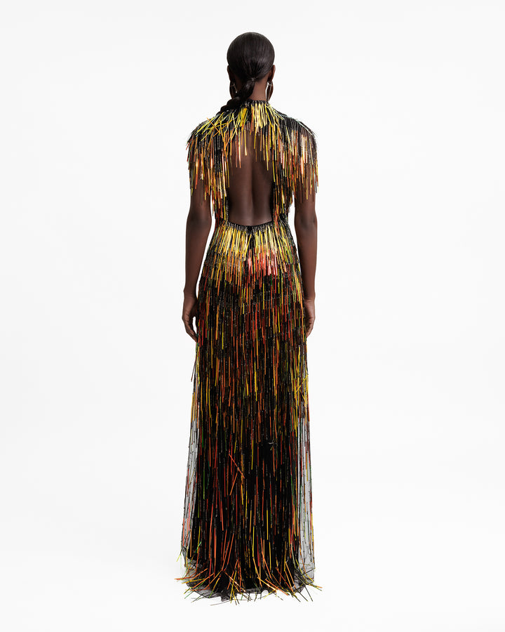 Beaded Fringes Dress