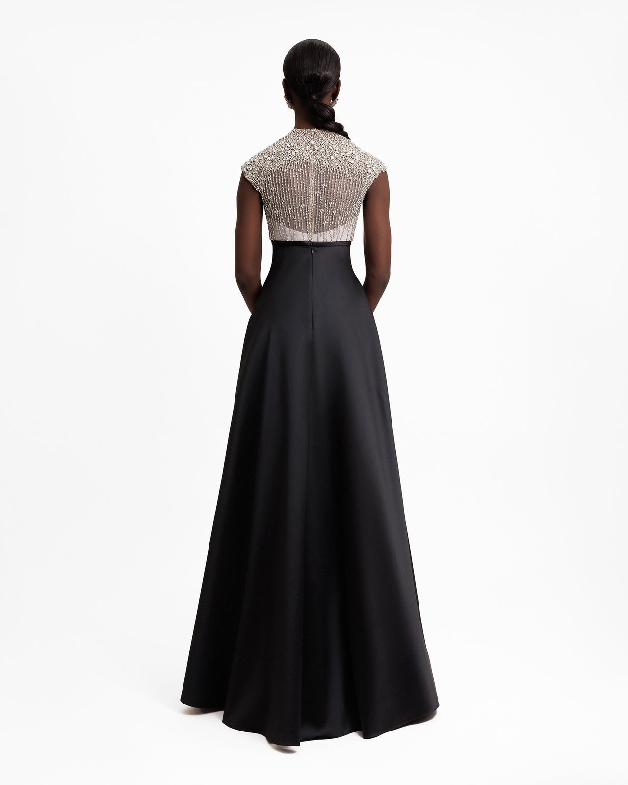 Beaded Corset Long Dress