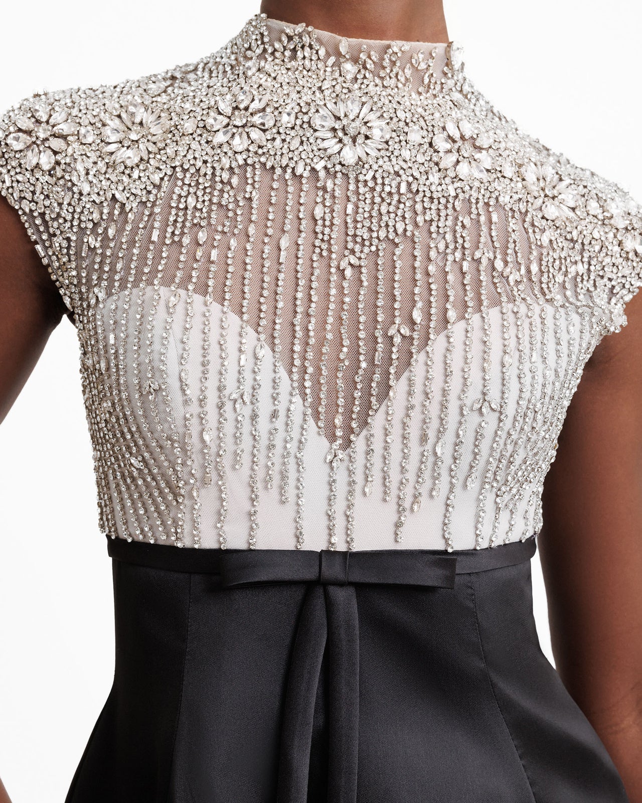 Beaded Corset Long Dress