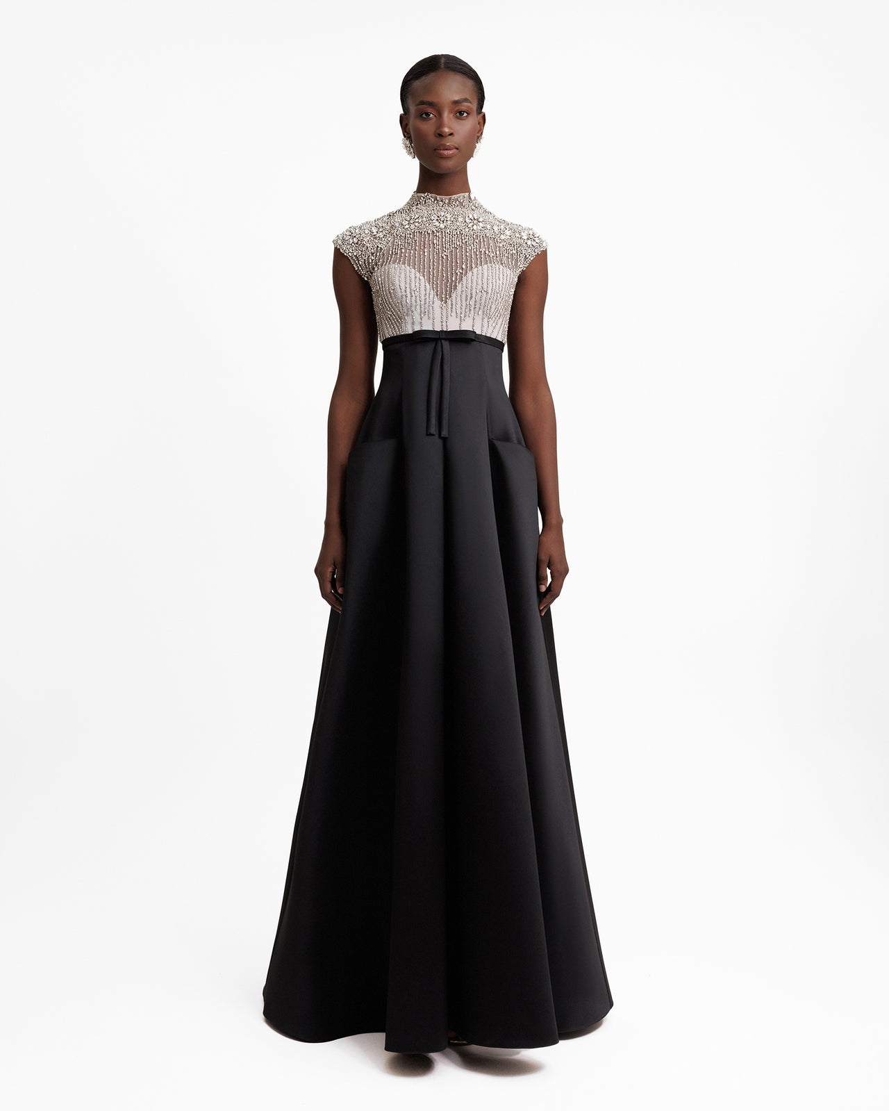 Beaded Corset Long Dress