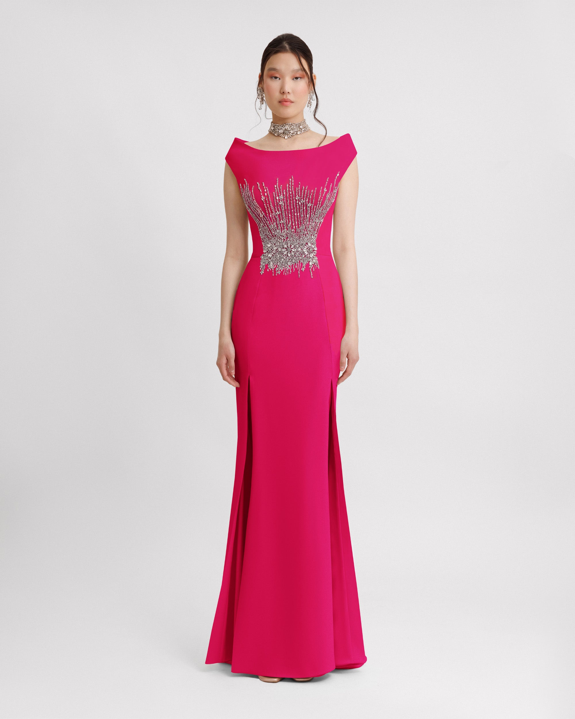 فستان برقبة باتو