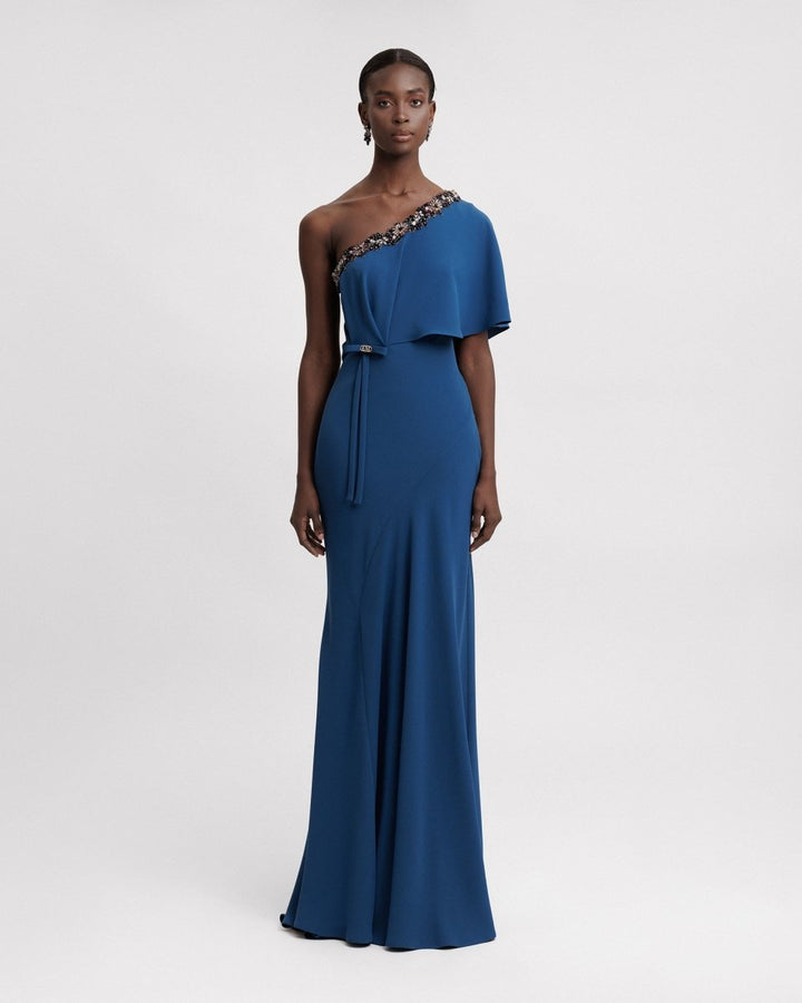 One Shoulder Long Dress - Gemy Maalouf
