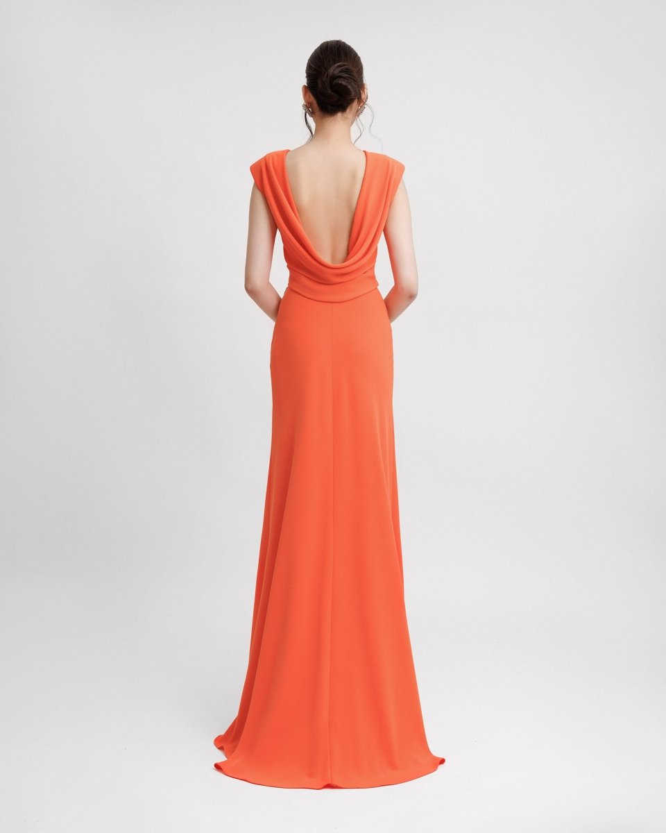 Cowl Neckline Dress - Gemy Maalouf