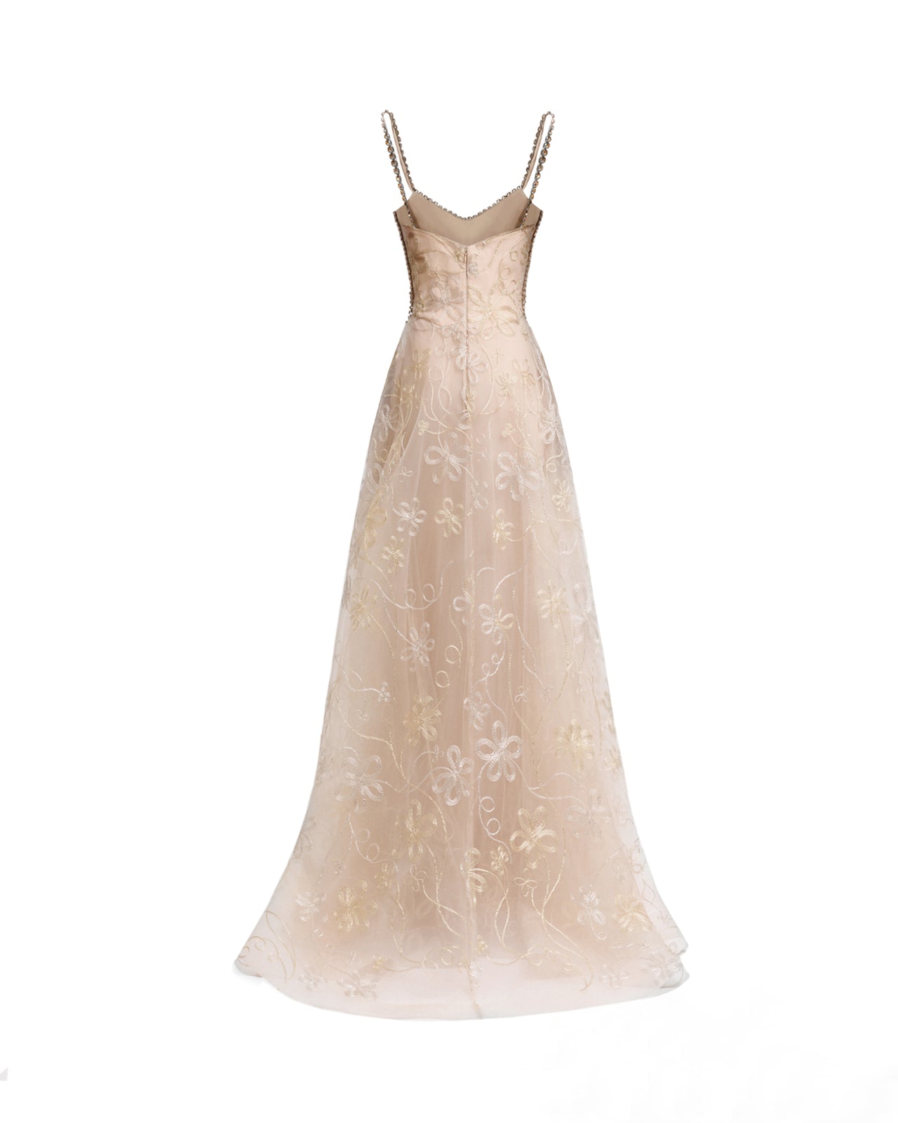Embroidered Tulle Dress