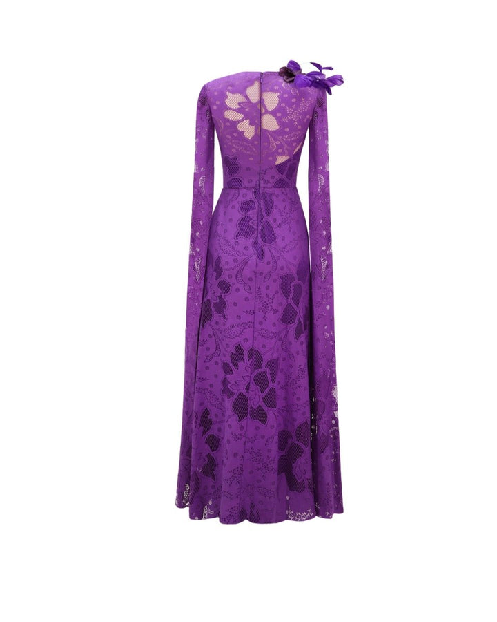 Knee - length Sleeves Midi Dress - Gemy Maalouf