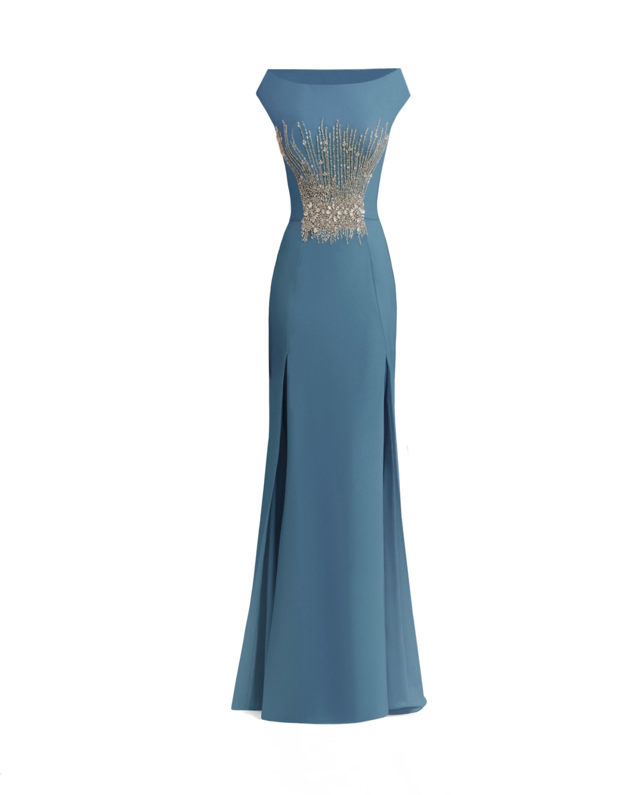 Gemy Maalouf - Gemy Maalouf | Evening Dresses | Bateau Collar Slim-Cut Dress - Gemy Maalouf - Gemy Maalouf | Evening Dresses | Bateau Collar Slim-Cut Dress -
