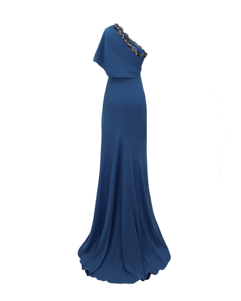 One Shoulder Long Dress - Gemy Maalouf
