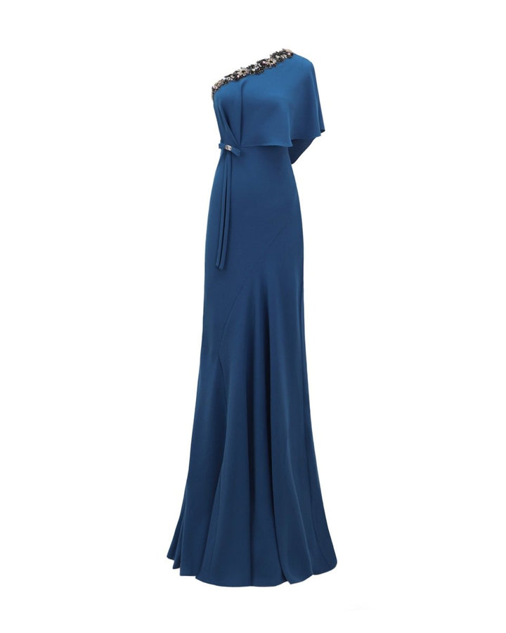 One Shoulder Long Dress - Gemy Maalouf