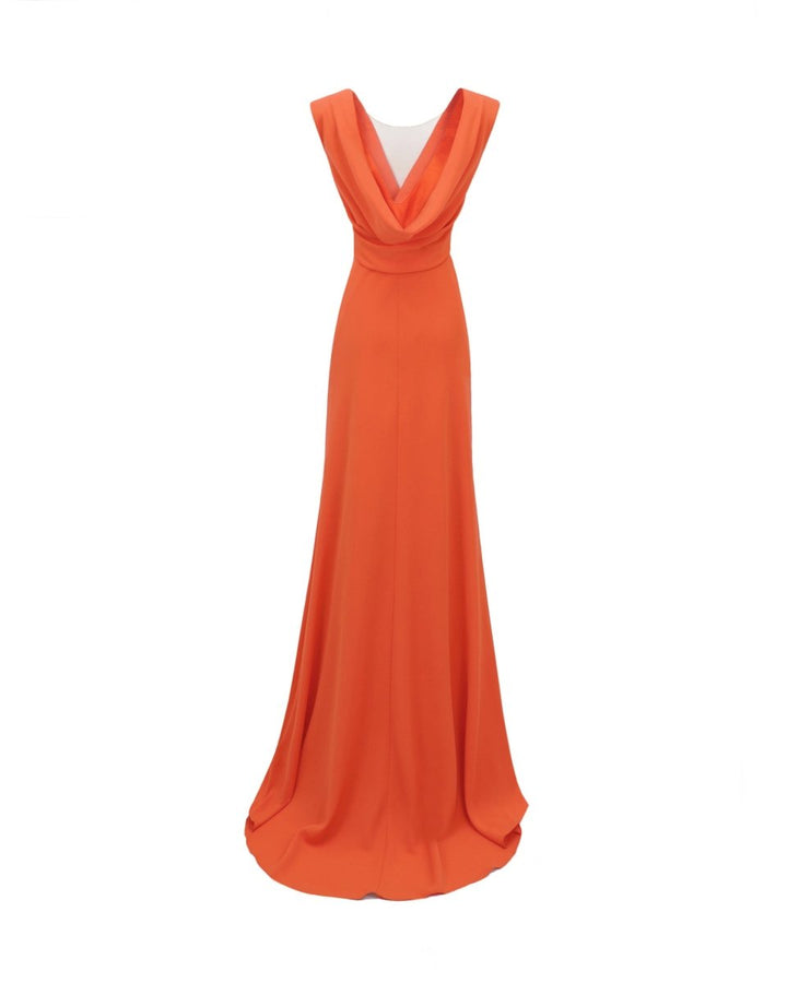 Cowl Neckline Dress - Gemy Maalouf