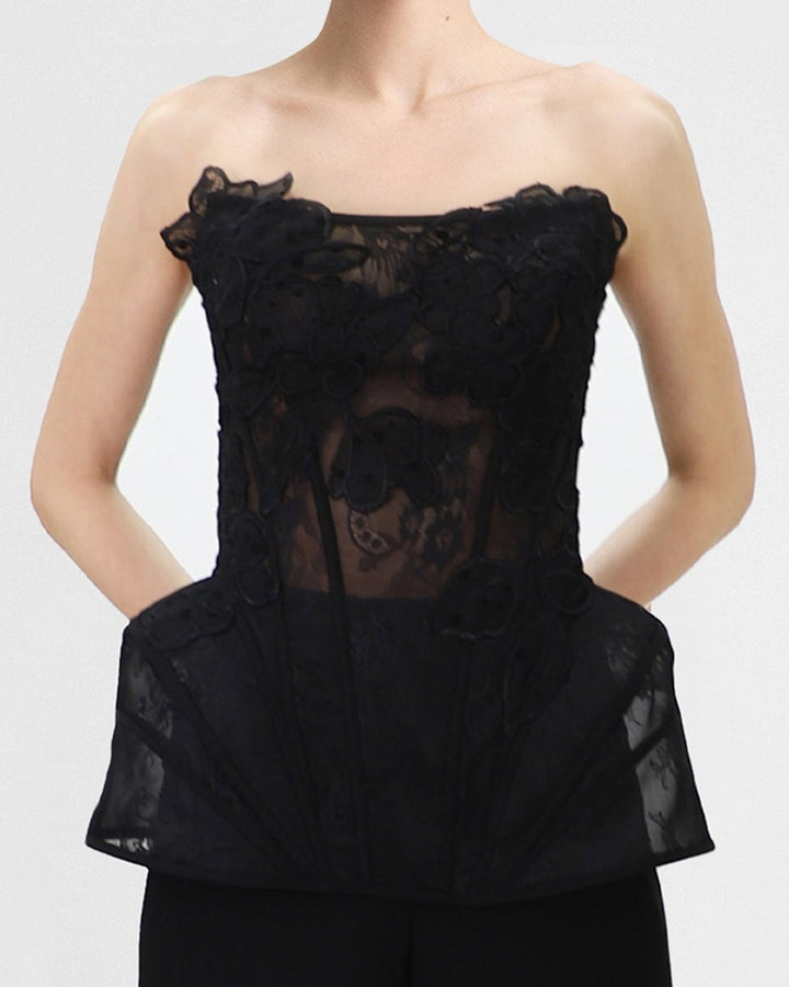 Strapless Corset Top - Gemy Maalouf