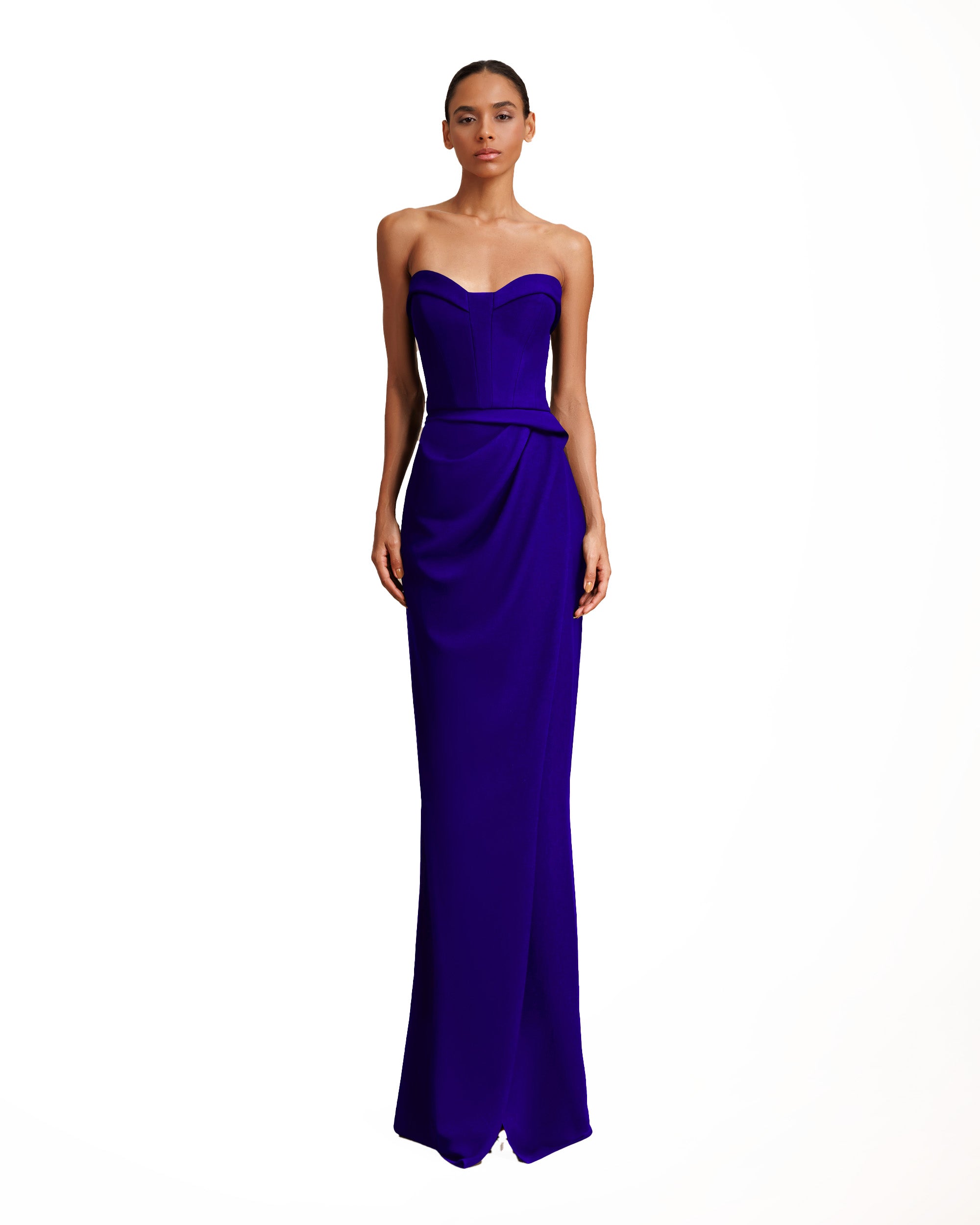 Strapless Red Crepe Dress Gemy Maalouf Strapless Red Crepe Dress Gemy Maalouf