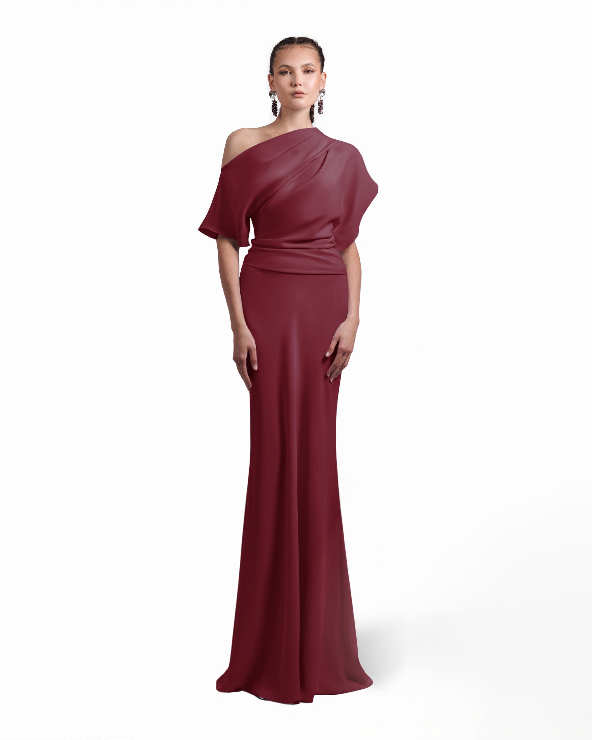 Asymmetrical Draped Dress