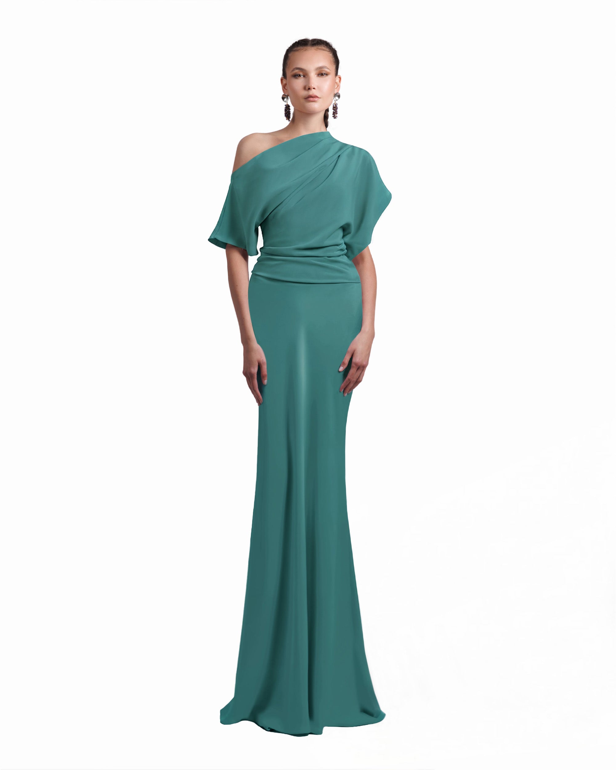 Asymmetrical Draped Dress