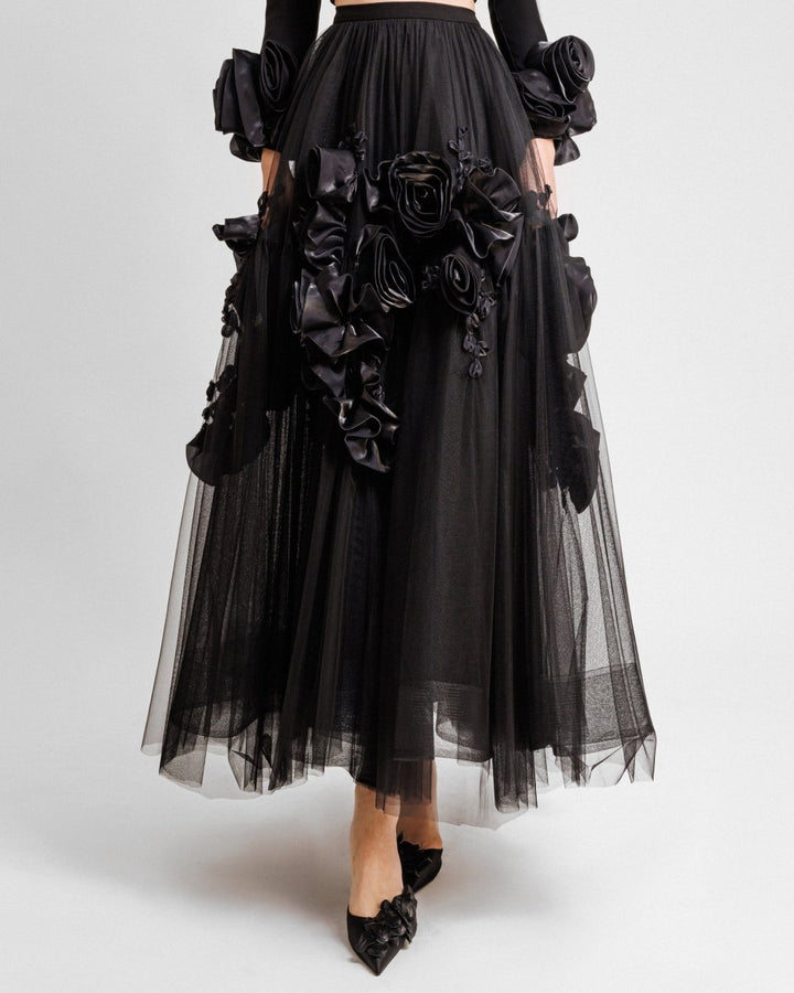 Tulle Midi Skirt - Gemy Maalouf