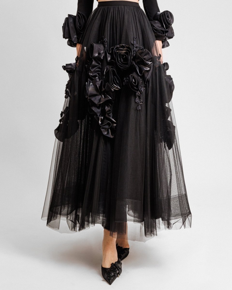 Tulle Midi Skirt - Gemy Maalouf