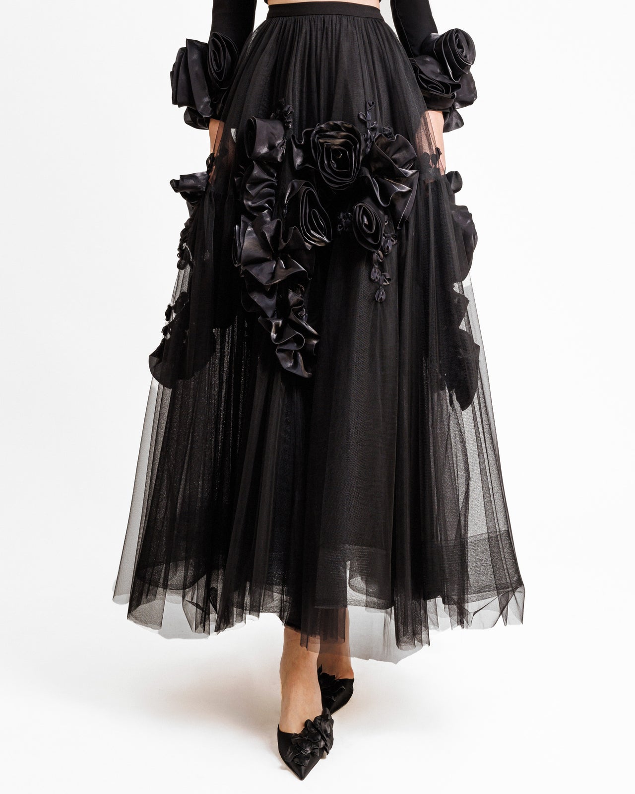 Tulle Midi Skirt