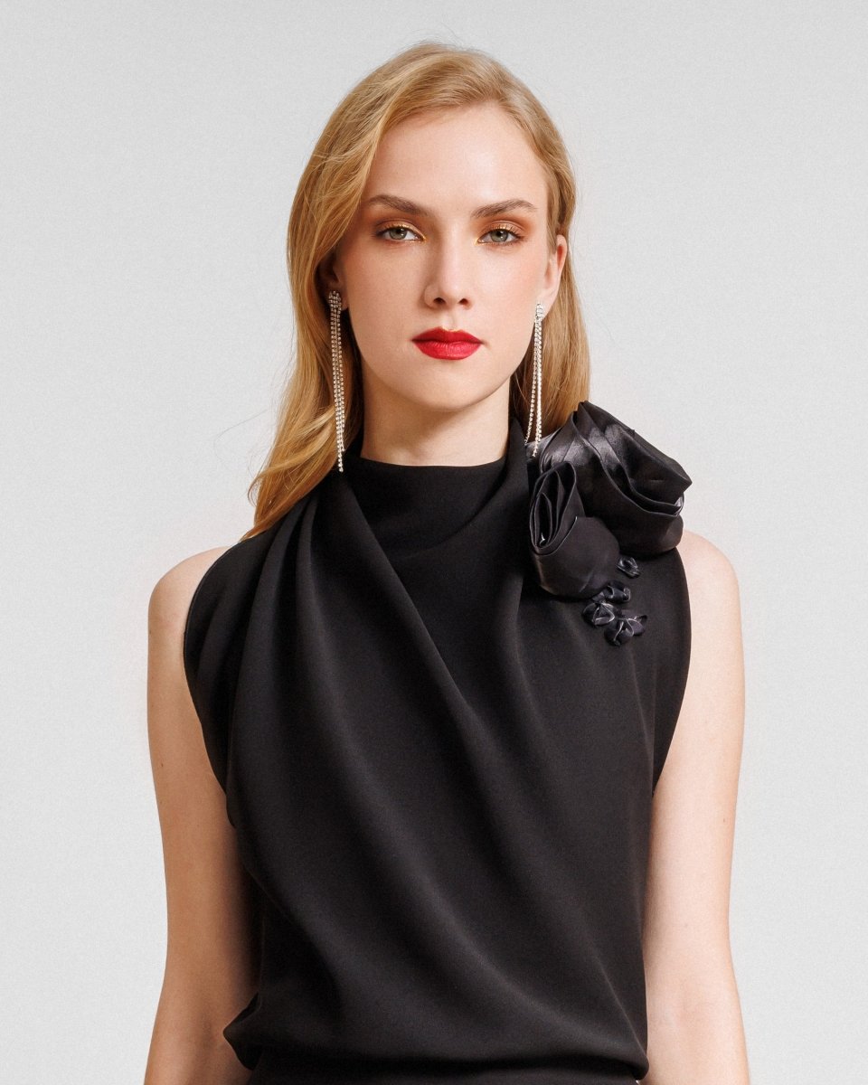 Draped Loose Top - Gemy Maalouf
