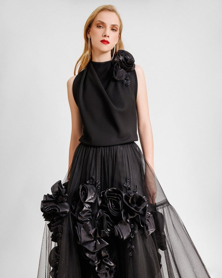 Tulle Midi Skirt - Gemy Maalouf