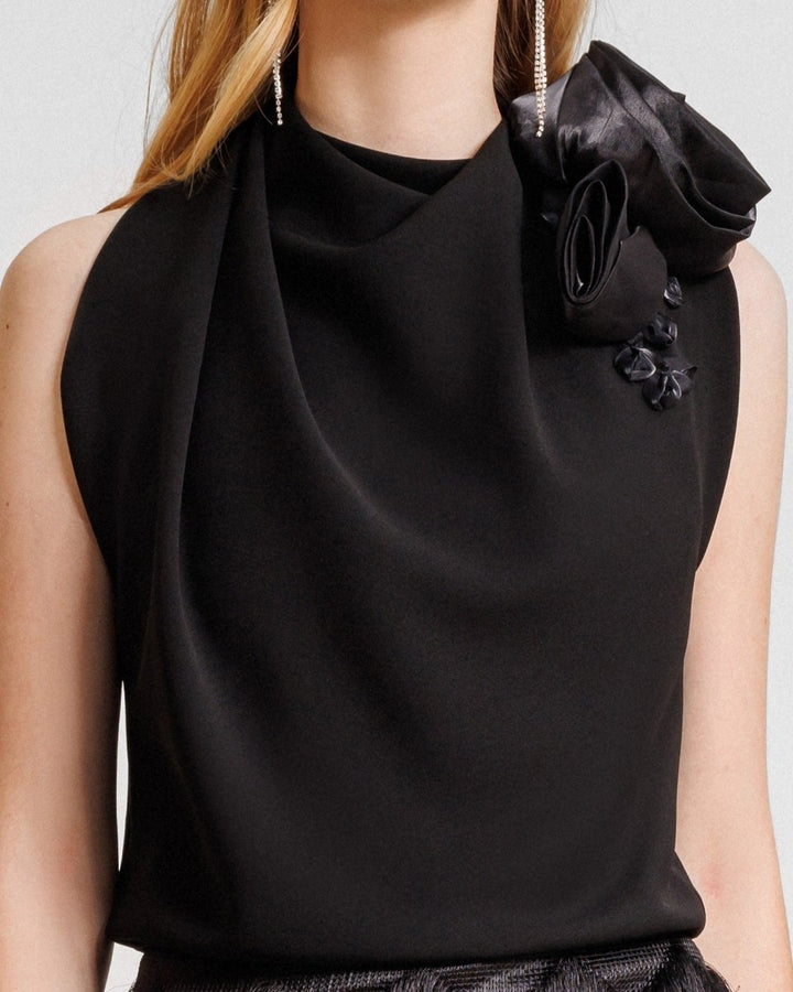 Draped Loose Top - Gemy Maalouf