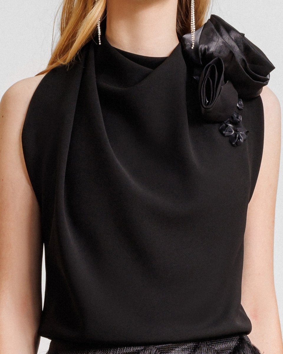Draped Loose Top - Gemy Maalouf