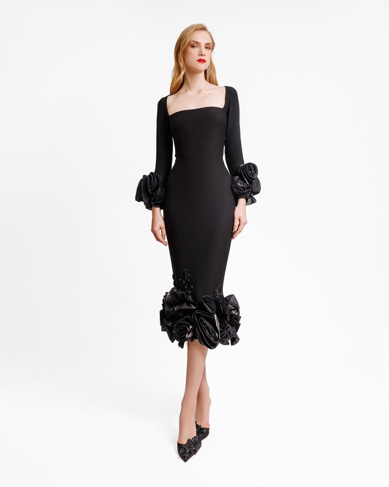Midi Crepe Dress