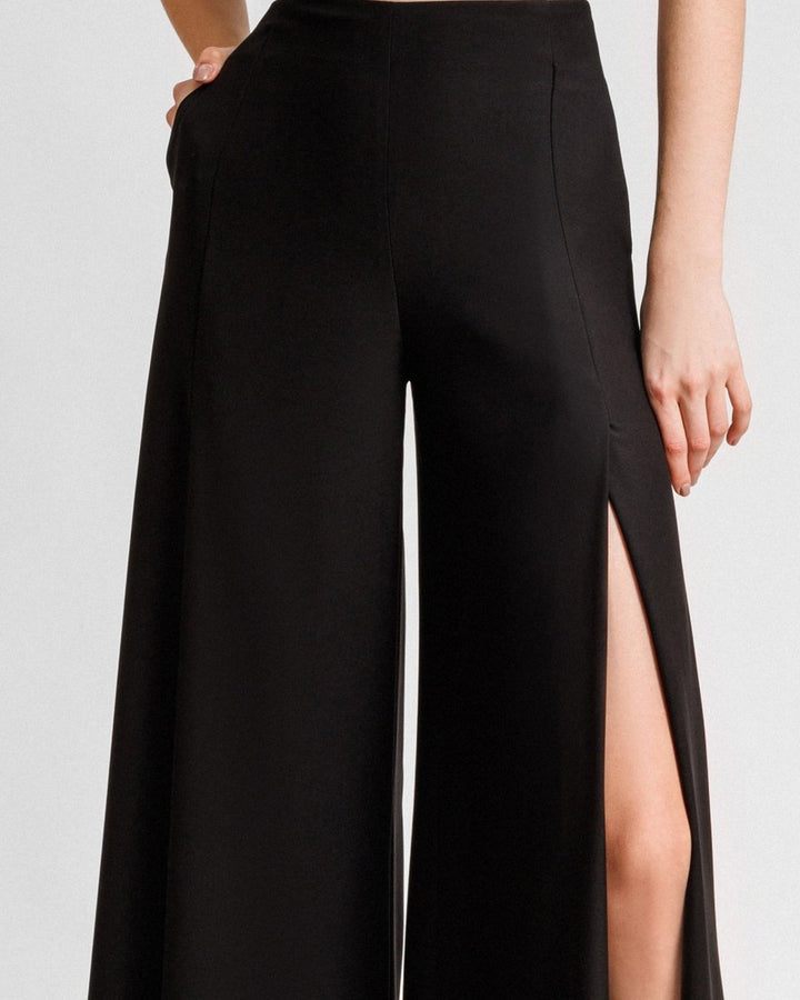 Crepe Pants With Slits - Gemy Maalouf